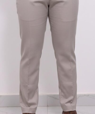 Men’s Slim Fit Light Grey Formal Trousers