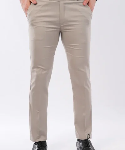 RetroWave Penta Lycra Formal Trousers for Men | Harbor Grey Formal Pants