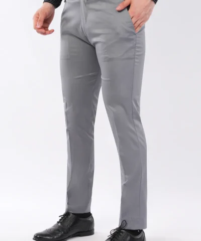 Amaze Men’s Lycra Formal Trousers | Premium Office Wear Pant – Grey